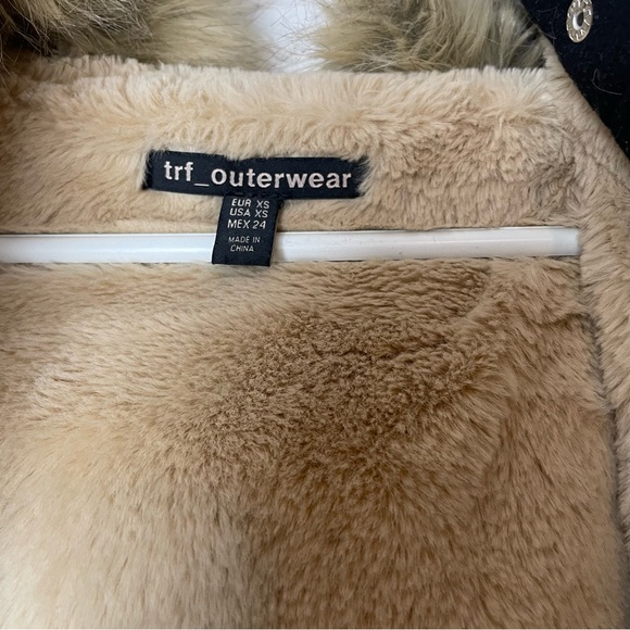 Zara wool Coat with with large hood - Picture 6 of 12